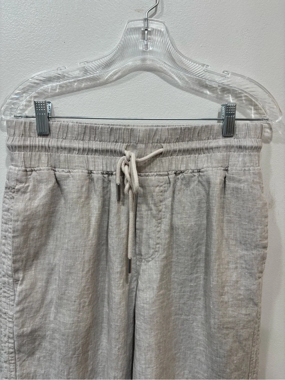 Quince Linen Wide Leg Pull On Drawstring Pants Women’s Size Medium